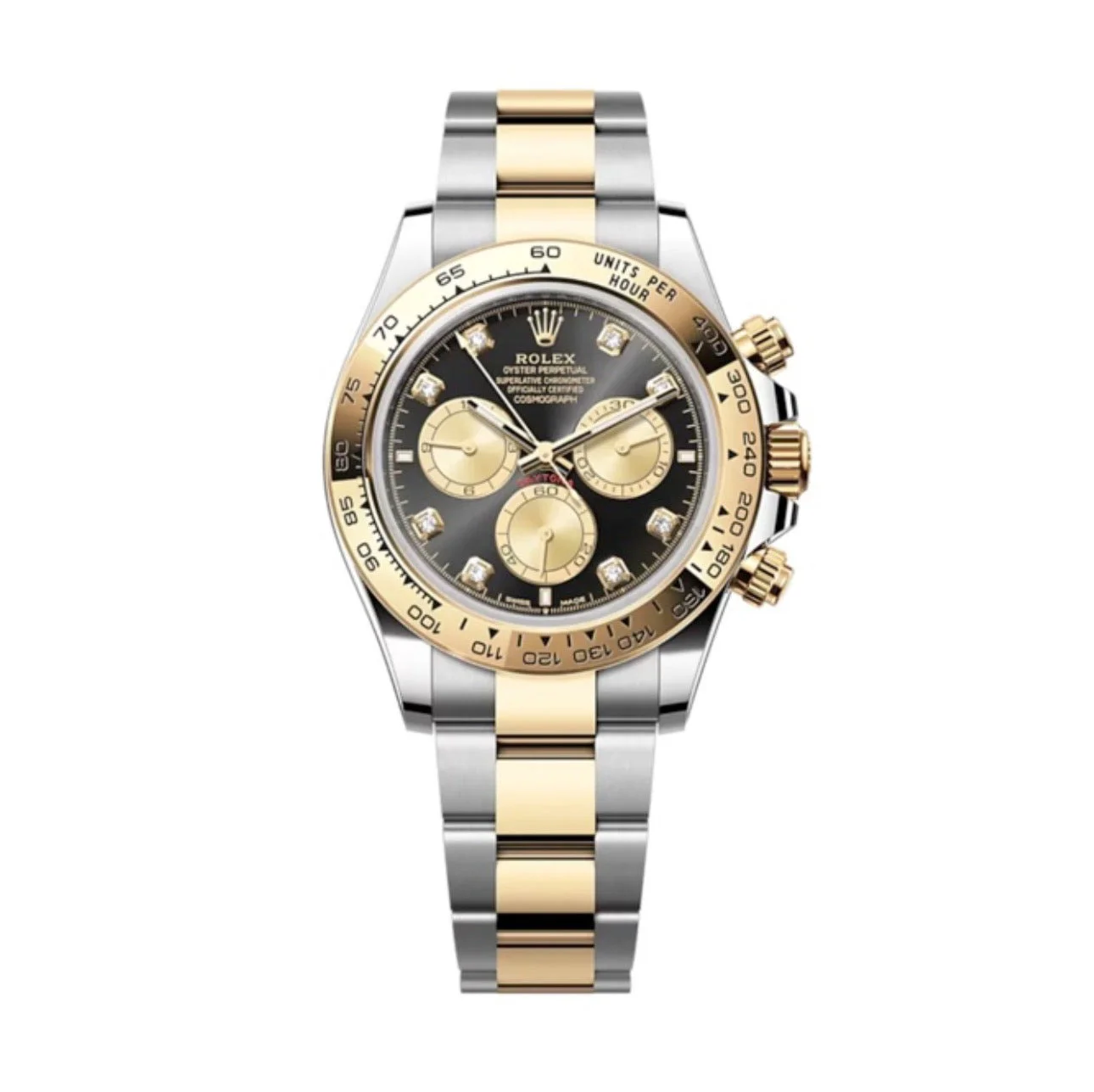 Superclone Rolex Daytona Black Diamond Dial 126503